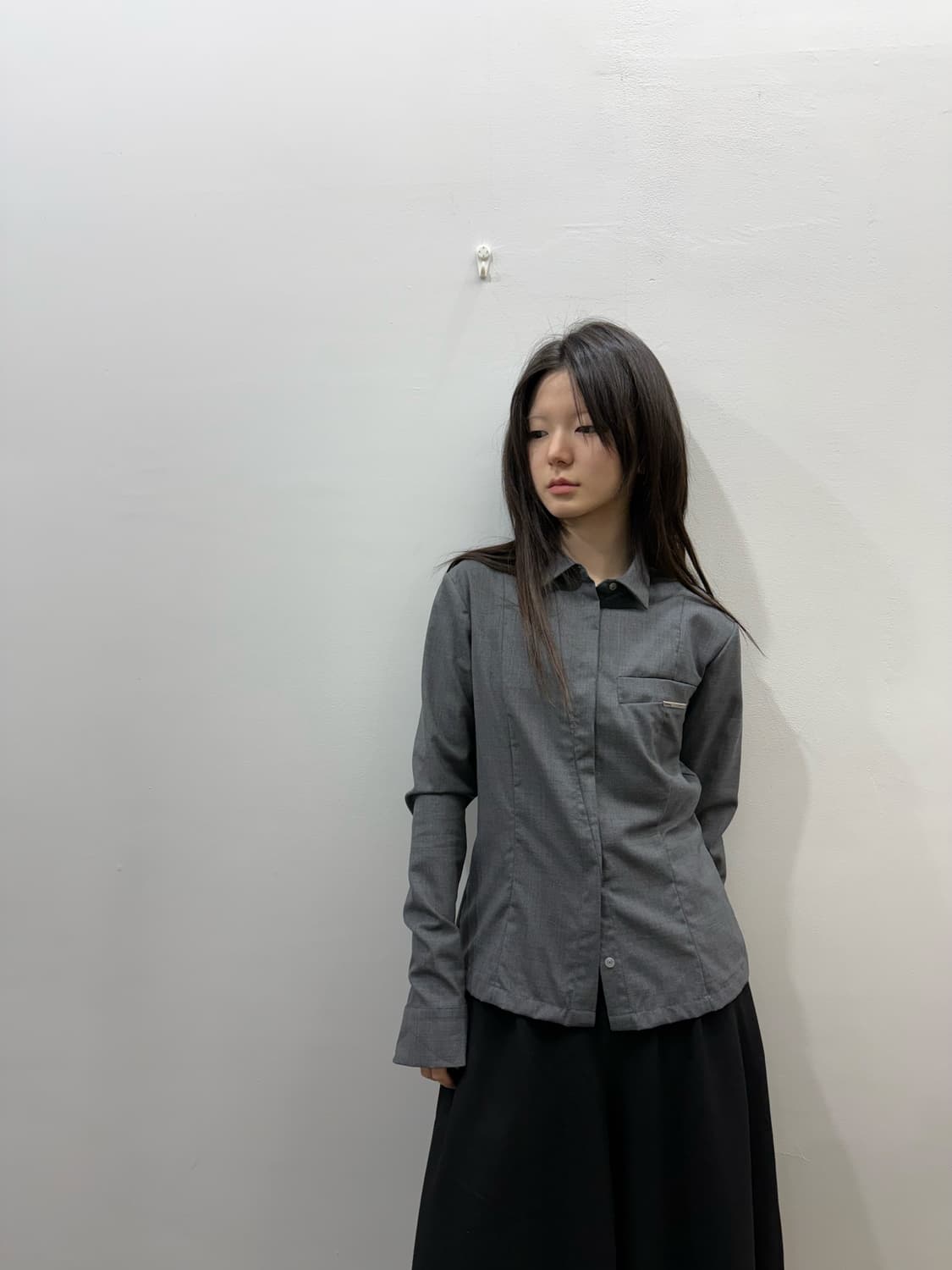 혜인서 프레피 무드 슬림 실루엣 셔츠 상품이미지8