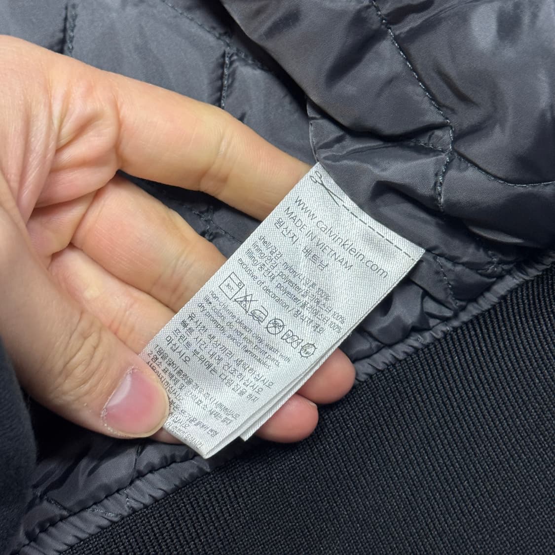 캘빈클라인 퍼포먼스 백자수 항공점퍼 L 상품이미지7