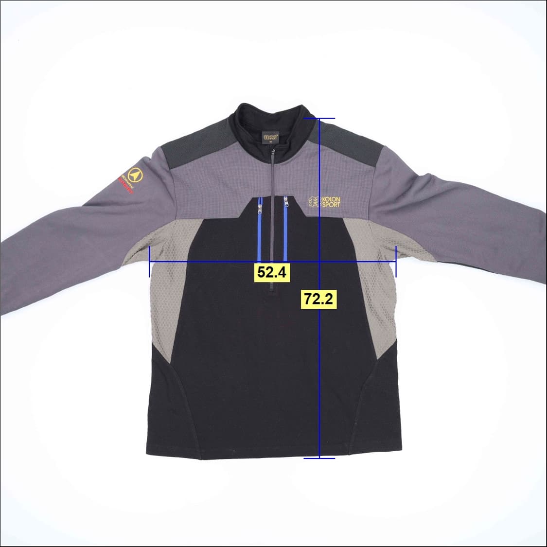 100 코오롱스포츠 반집업 후리스긴팔 0407H1 상품이미지5