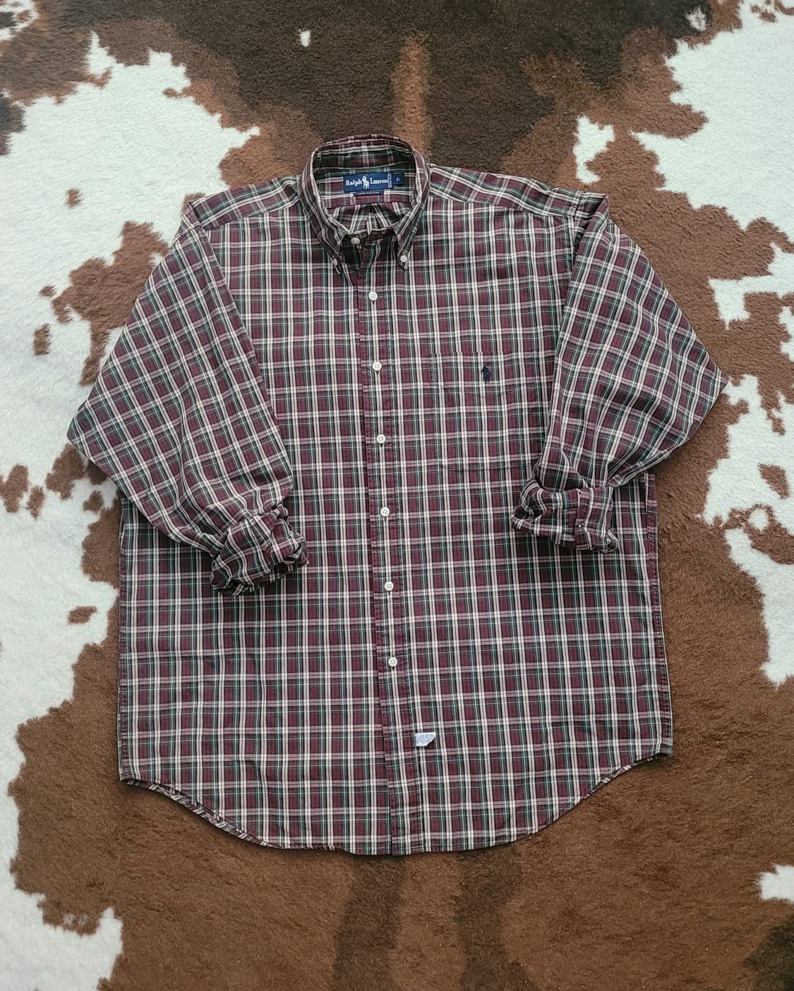 폴로 랄프로렌 남성용 체크 남방(L/XL) 상품이미지3