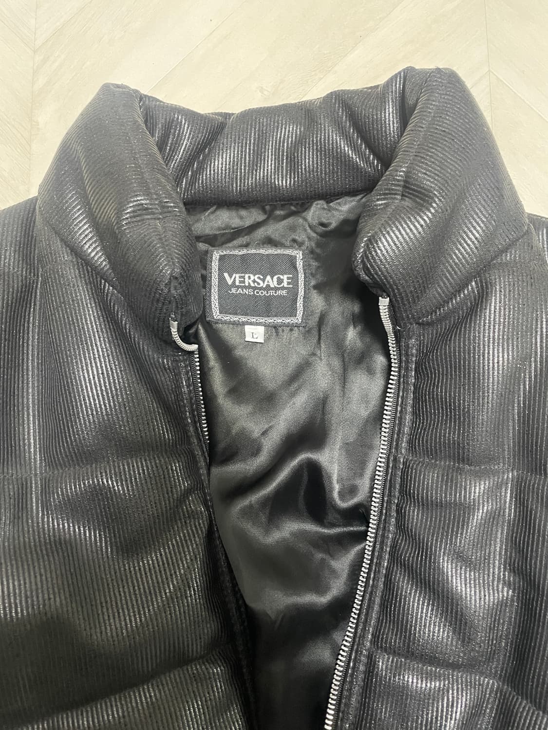 90s 베르사체 진스 꾸뛰르 빈티지 패딩 상품이미지3