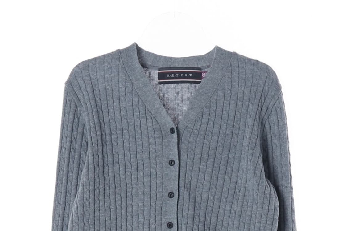 로맨틱크라운 x 타게토 콜라보 케이블 니트 가디건 F 상품이미지3