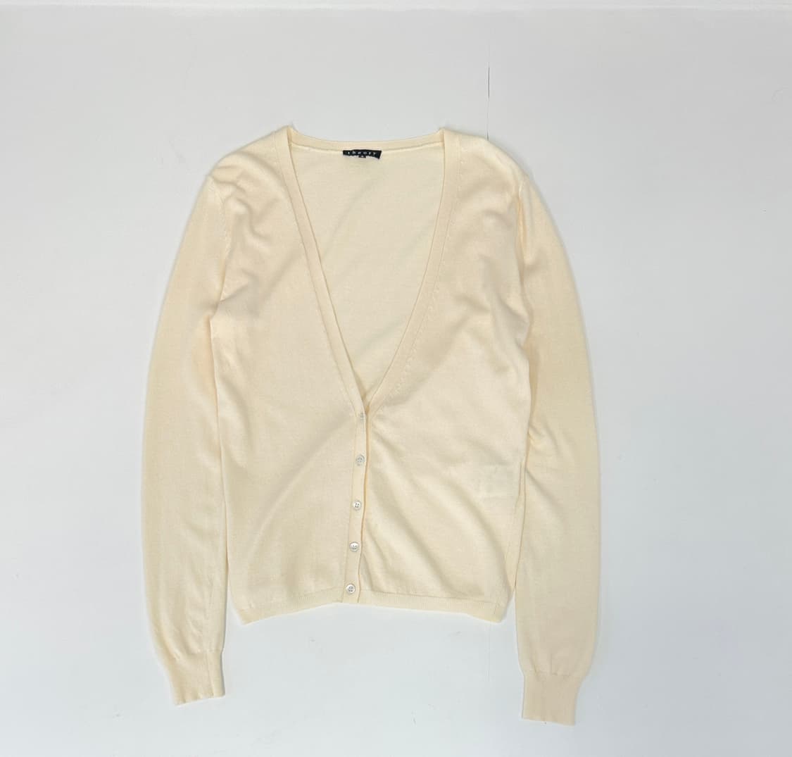 띠어리 아이보리 브이넥 가디건 (2) 상품이미지1