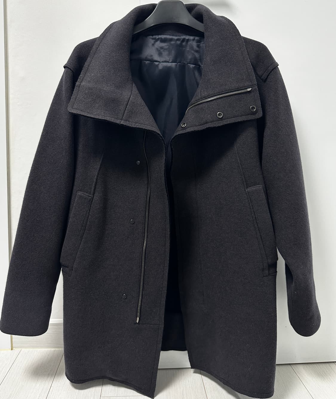 [시스템옴므] 남성 하이넥 코트 100사이즈 상품이미지1
