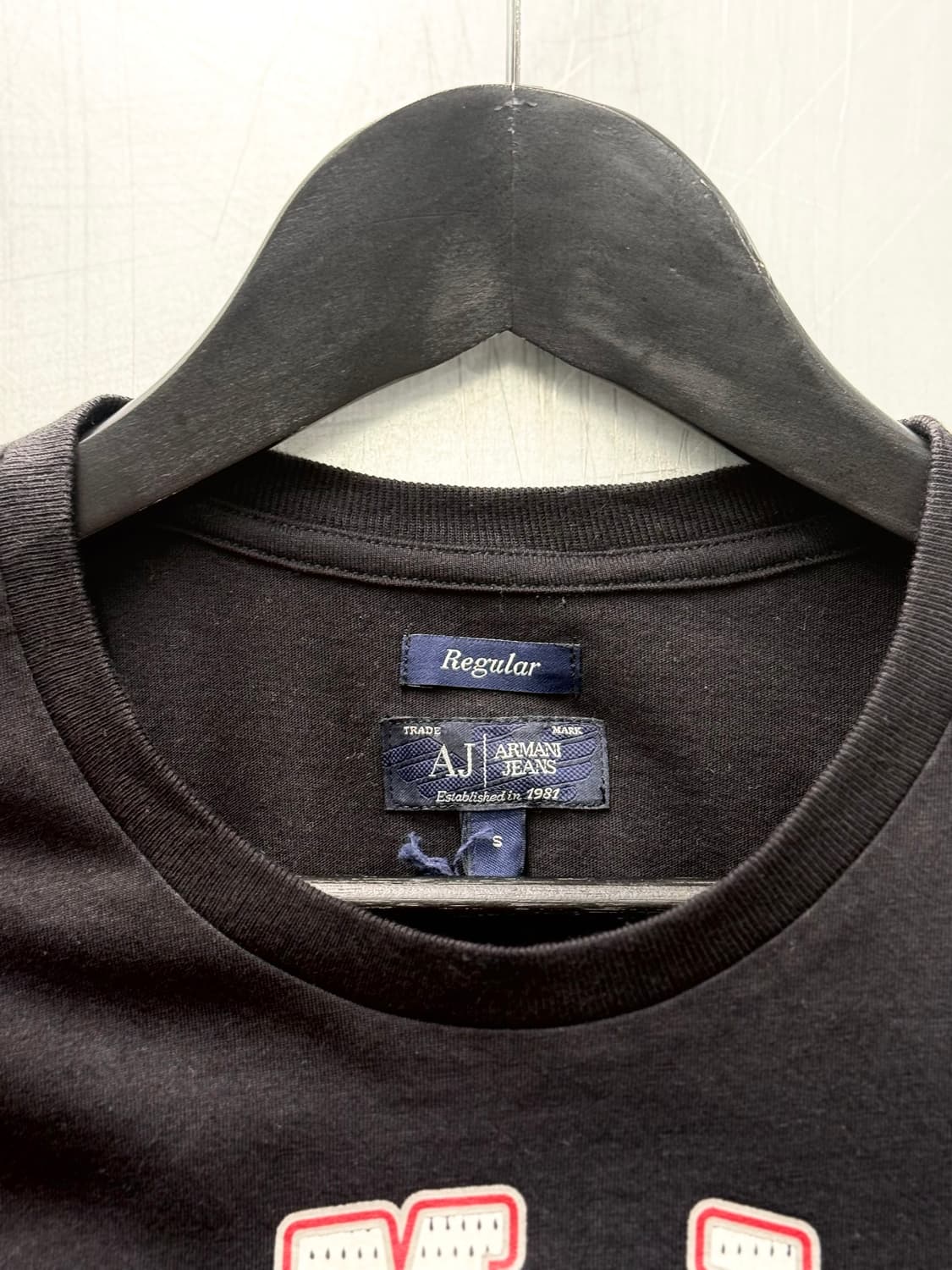 Armani Jeans 1981 빈티지 농구 그래픽 블랙 반소매 티셔츠  상품이미지6