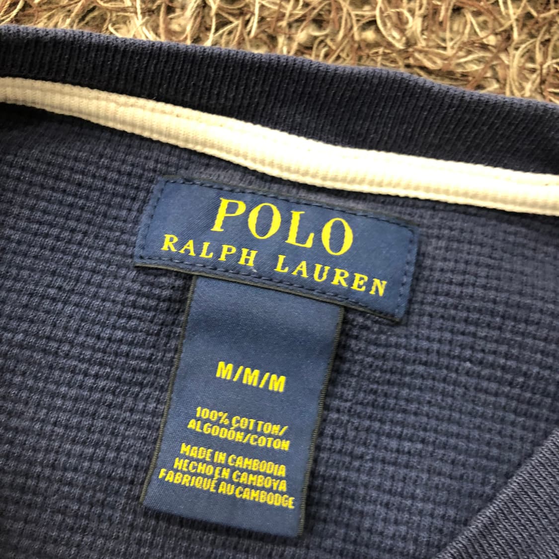 M 폴로 랄프로렌 와플 롱슬리브 긴팔티 상품이미지5