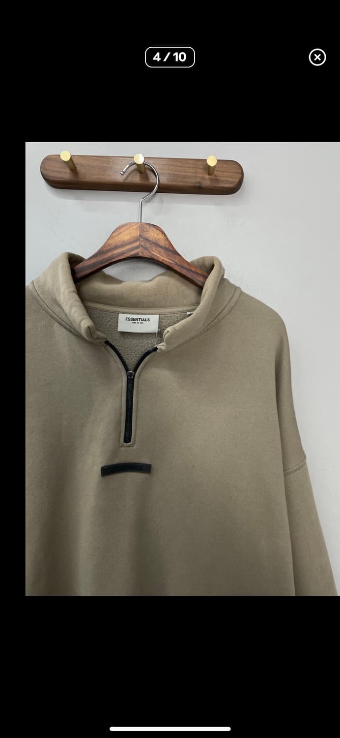 에센셜 피어오브갓 모크넥 하프집업 맨투맨 A2422 상품이미지3