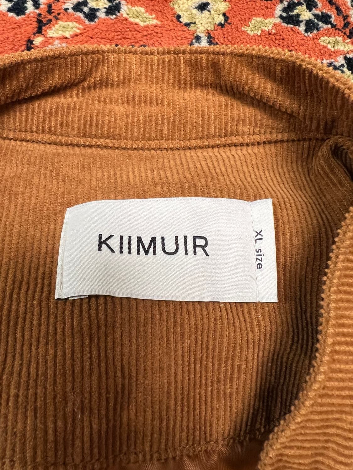 [XL] 키뮤어 빈티지 워싱 코듀로이 바이커 자켓 카멜 상품이미지3