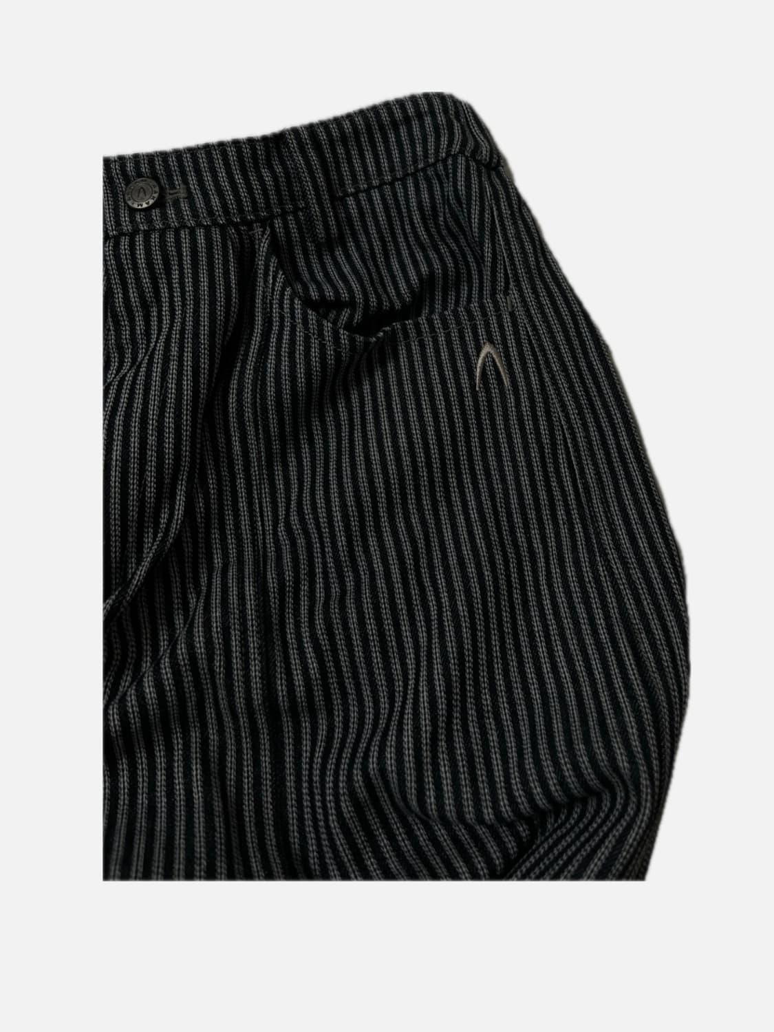 아캄 스트라이프 데님 팬츠 블랙 1사이즈 상품이미지4