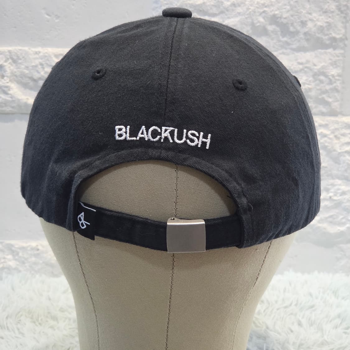 p5-6:블랙크러쉬(Blacrush) 코튼 로고 볼캡 블랙(약 56~60 상품이미지5