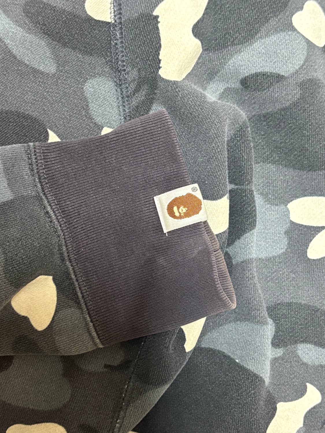 베이프 샤크 후드집업 야광 그레이 카모 M  상품이미지6