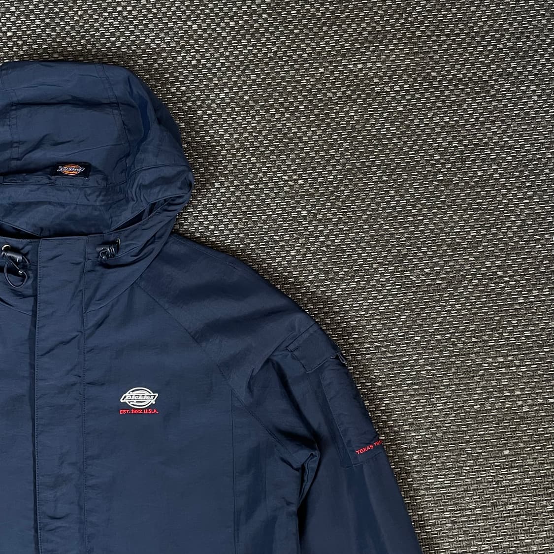 디키즈 네이비 후드 나일론 자켓 S 상품이미지3