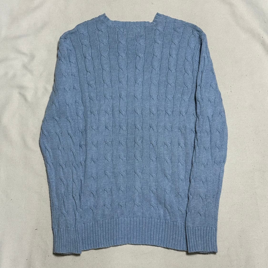 S 폴로랄프로렌 스카이블루 케이블 니트 상품이미지3