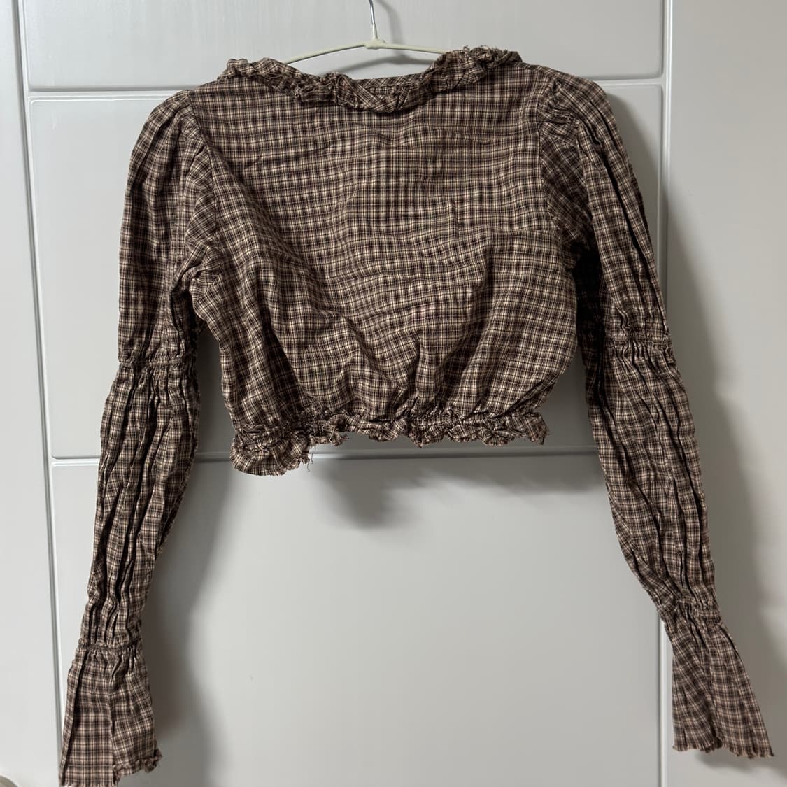 스컬프터 크롭 블라우스 상품이미지6