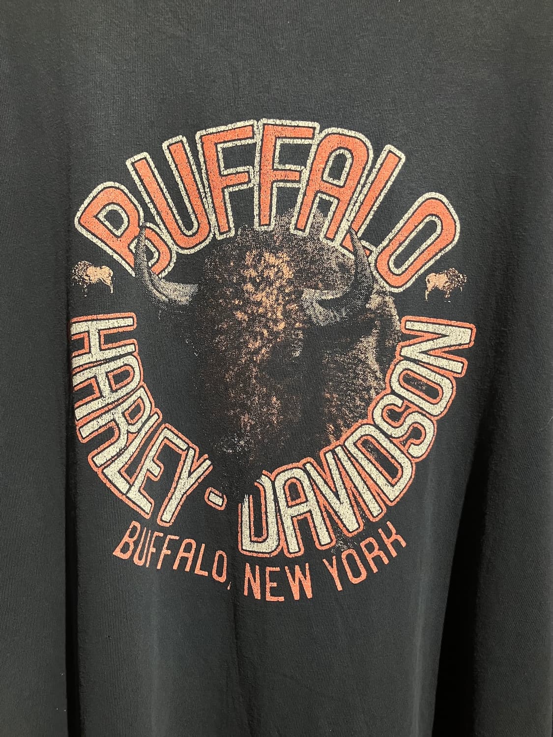 3XL 90s USA 빈티지 할리 데이비슨 헨리넥 반팔 티셔츠 상품이미지8