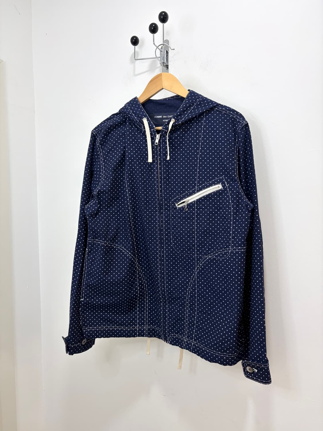 comme des garcons homme 꼼데가르송 도트 땡땡이 후드  상품이미지1