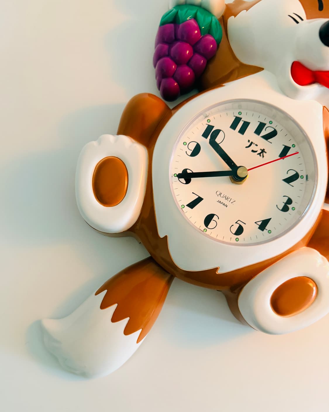 vintage | 여우 꼬리가 흔들리는 벽시계 상품이미지3