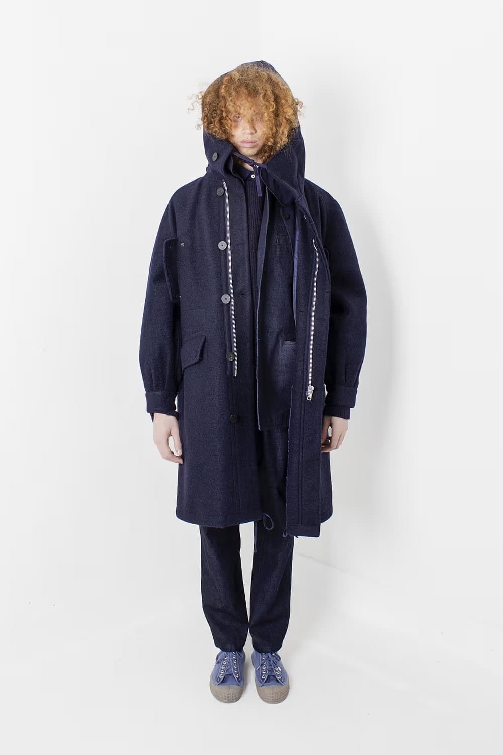 도큐먼트 울 파카 / m / 네이비*네이비 상품이미지1