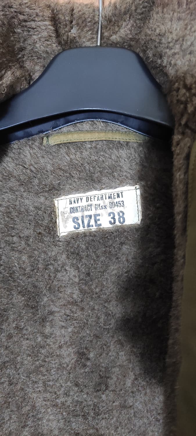 40s 오리지널 usn 덱자켓 100사이즈 표기 38 상품이미지7