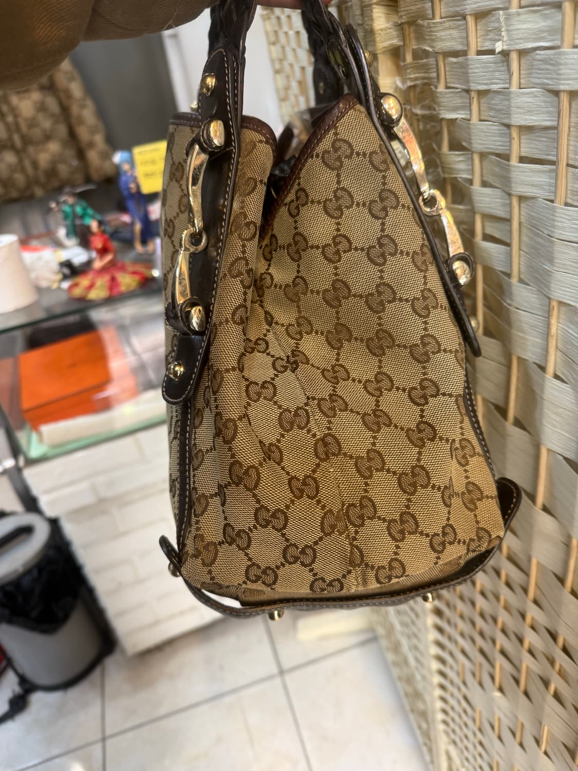 정품 구찌 자가드 호스빗 숄더백 팝니다 상품이미지2