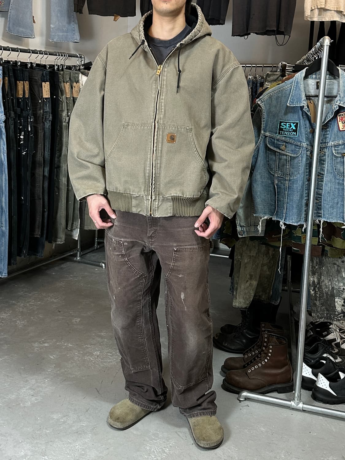 00’s OG 칼하트 J130 액티브 자켓 칼하트 DES 후드 자켓 상품이미지2