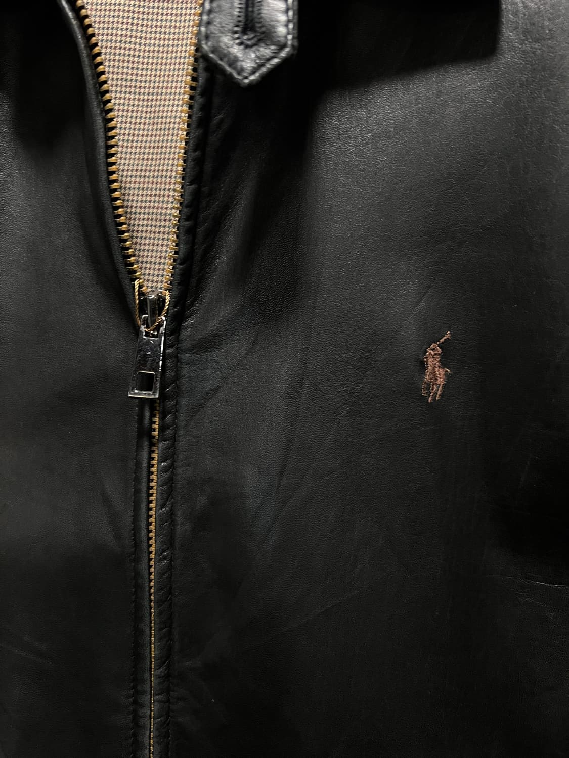 [XL]폴로 랄프로렌 맥스웰 램스킨 블랙 레더 자켓 상품이미지3