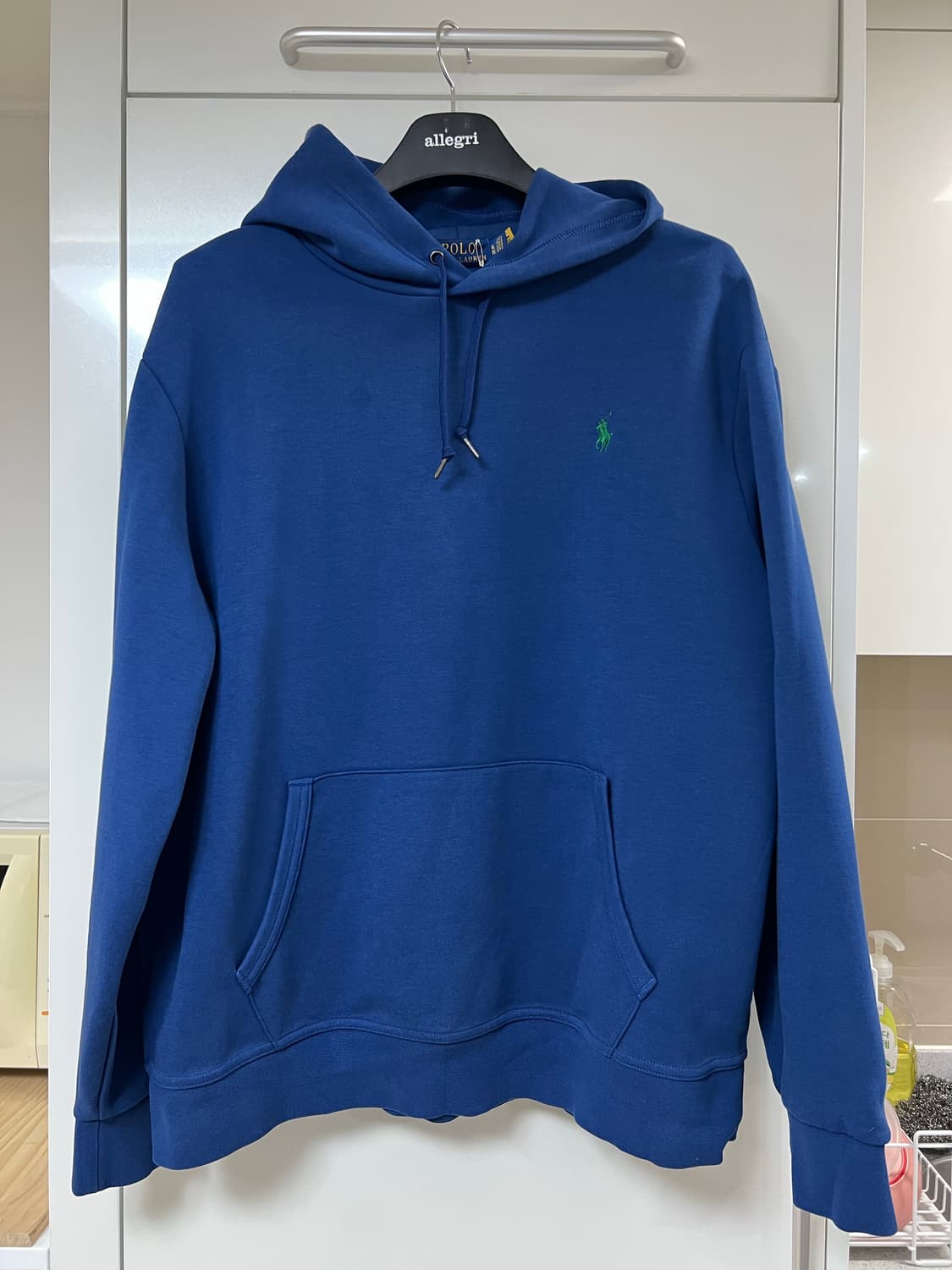 폴로 블루 더블니트 후드티 XL (기모X) 상품이미지1