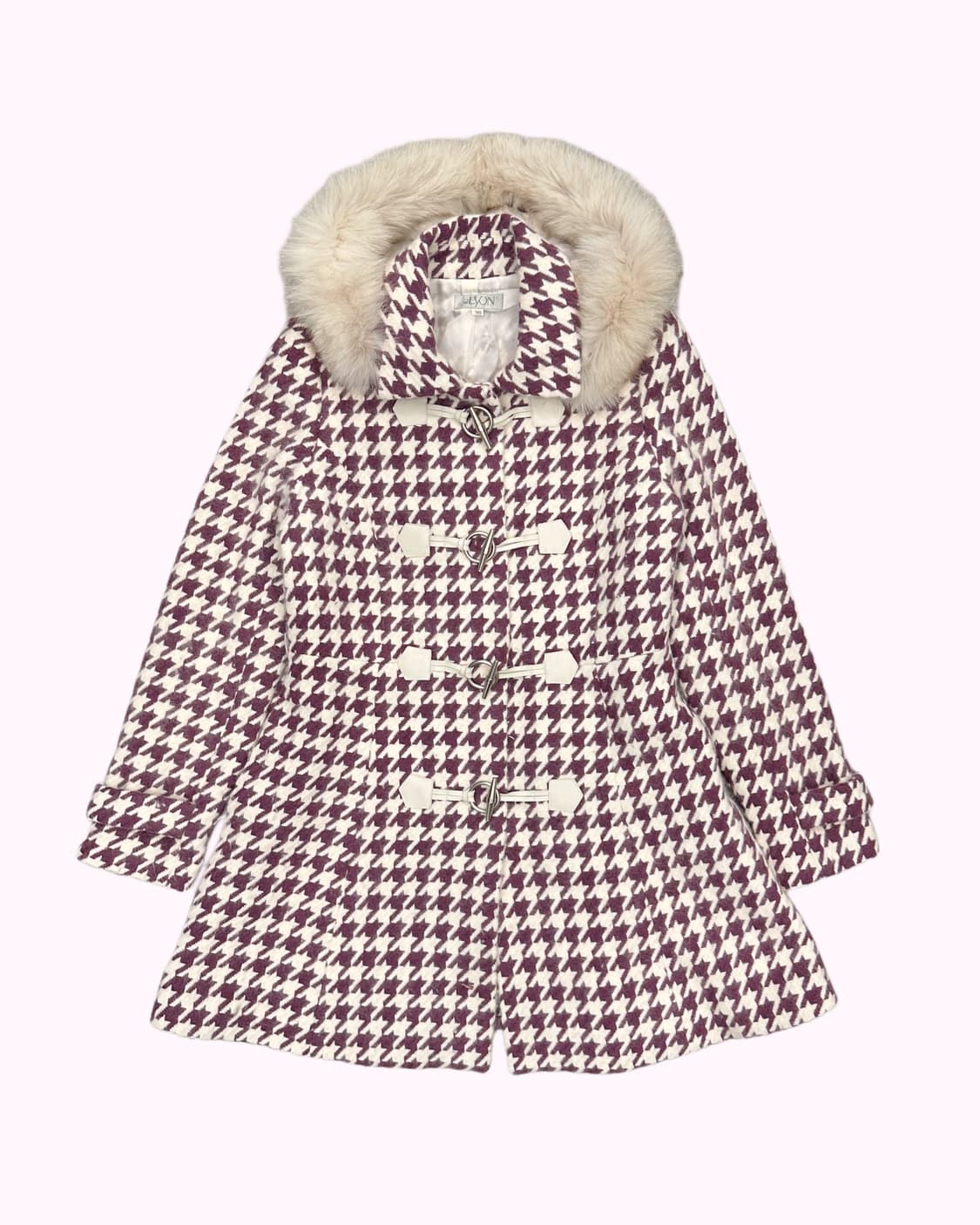 fluffy angora fur hood duffle coat 상품이미지1
