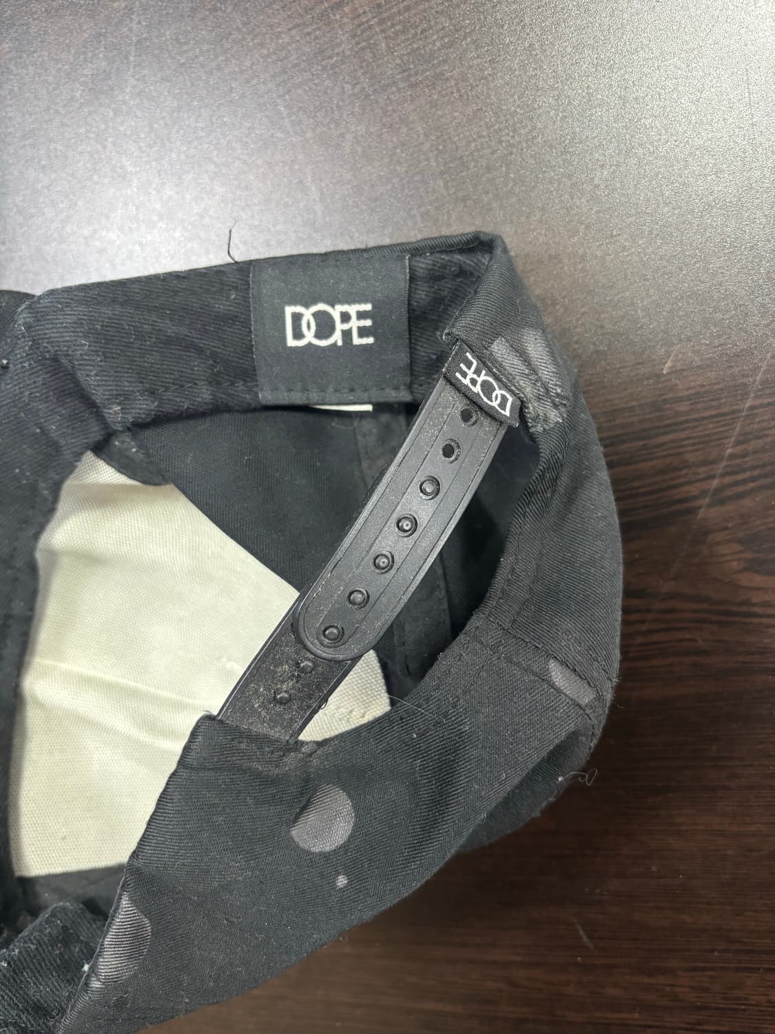 Dope 블랙 화이트 스냅백 상품이미지3