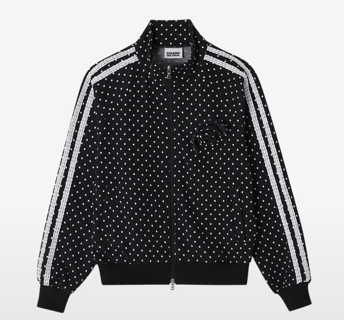 크랭크 로즈 도트 자켓 블랙 상품이미지3