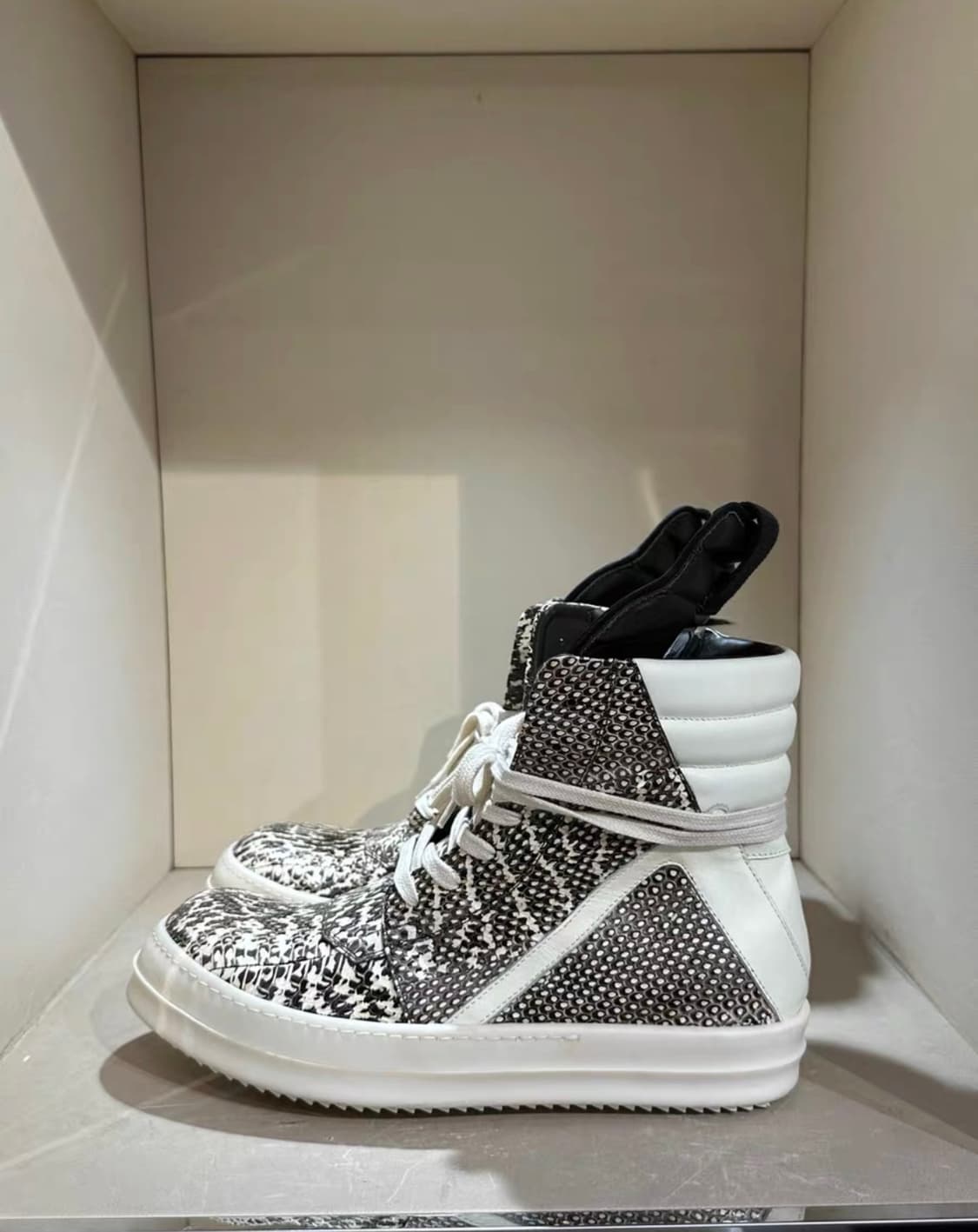 릭오웬스 지오바스켓 python leather 40 상품이미지2