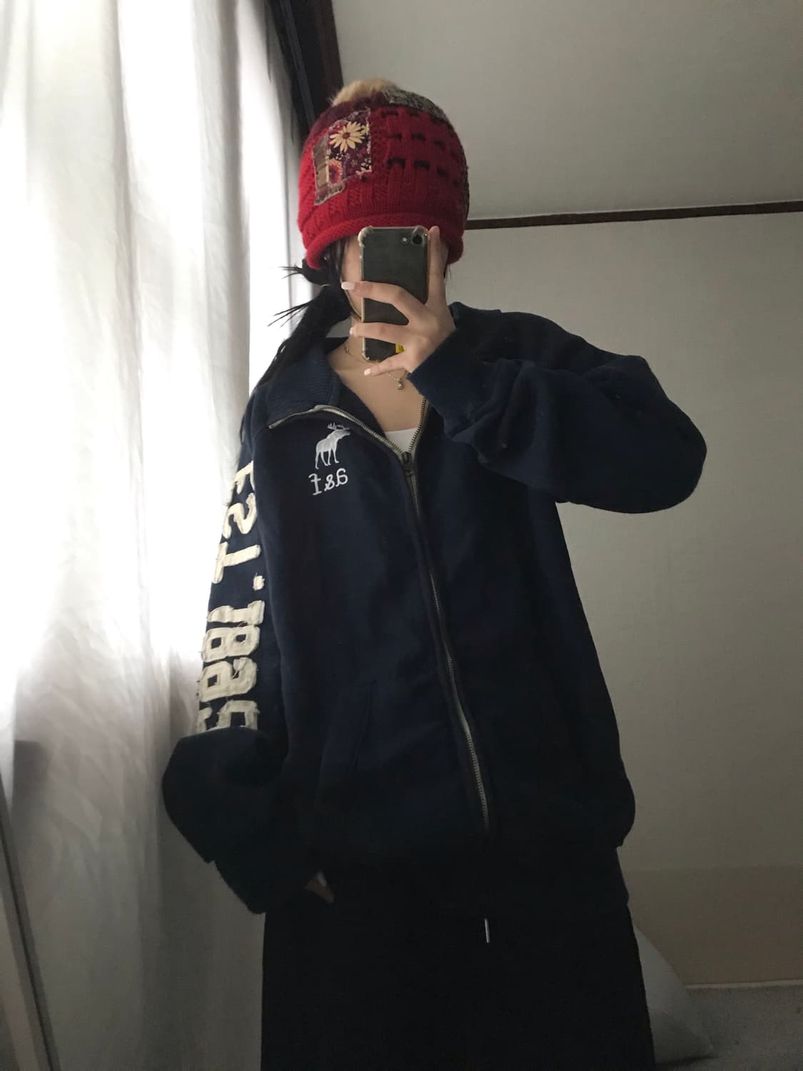 아베크롬비 네이비 사이드 스티치 면집업 상품이미지5