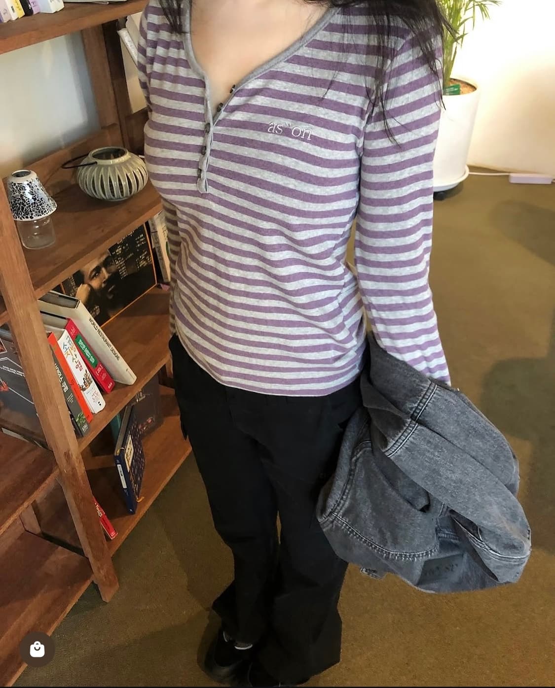 애즈온 ELLEN STRIPE TEE  상품이미지1