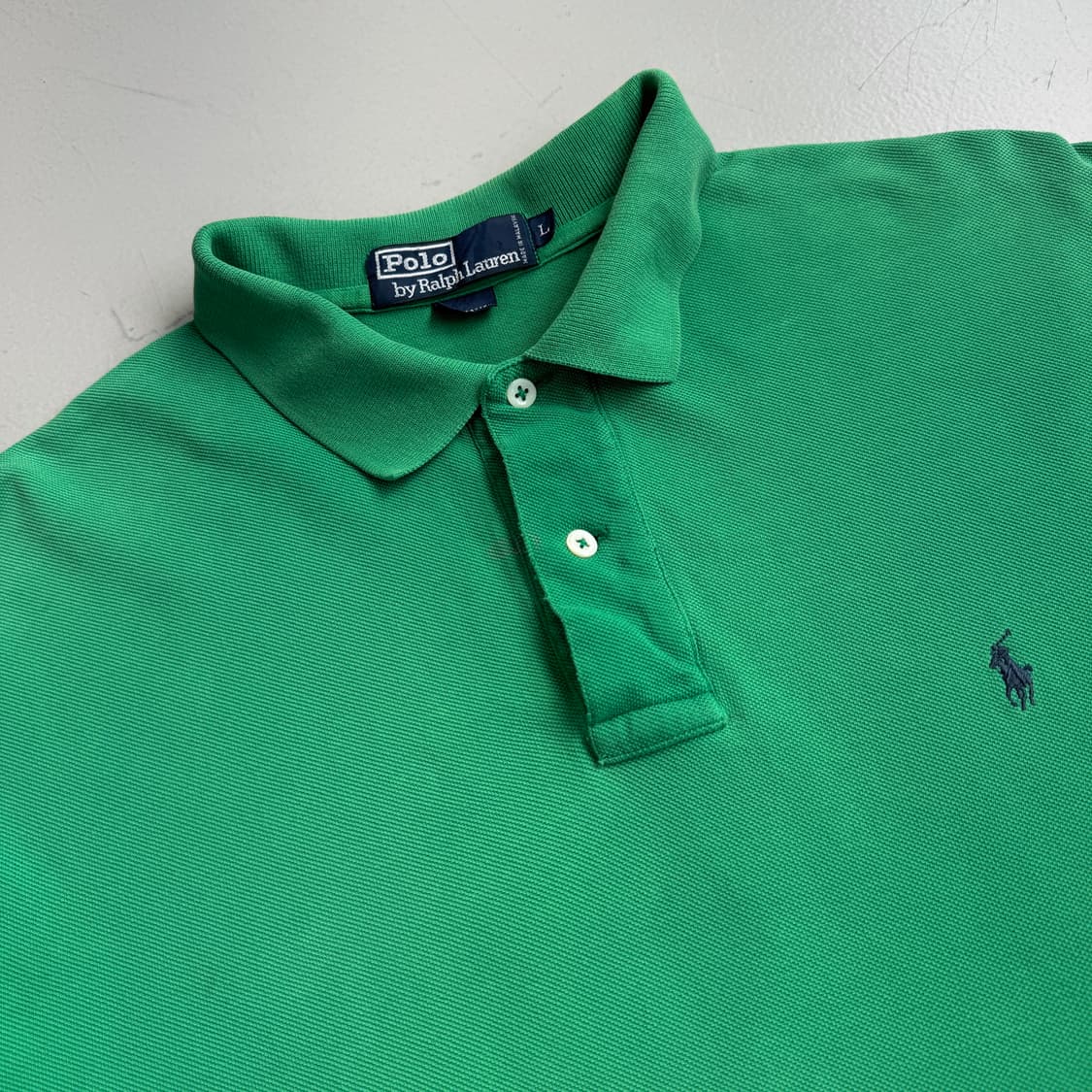 폴로 포니 PK 카라 반팔 티셔츠 그린 상품이미지3