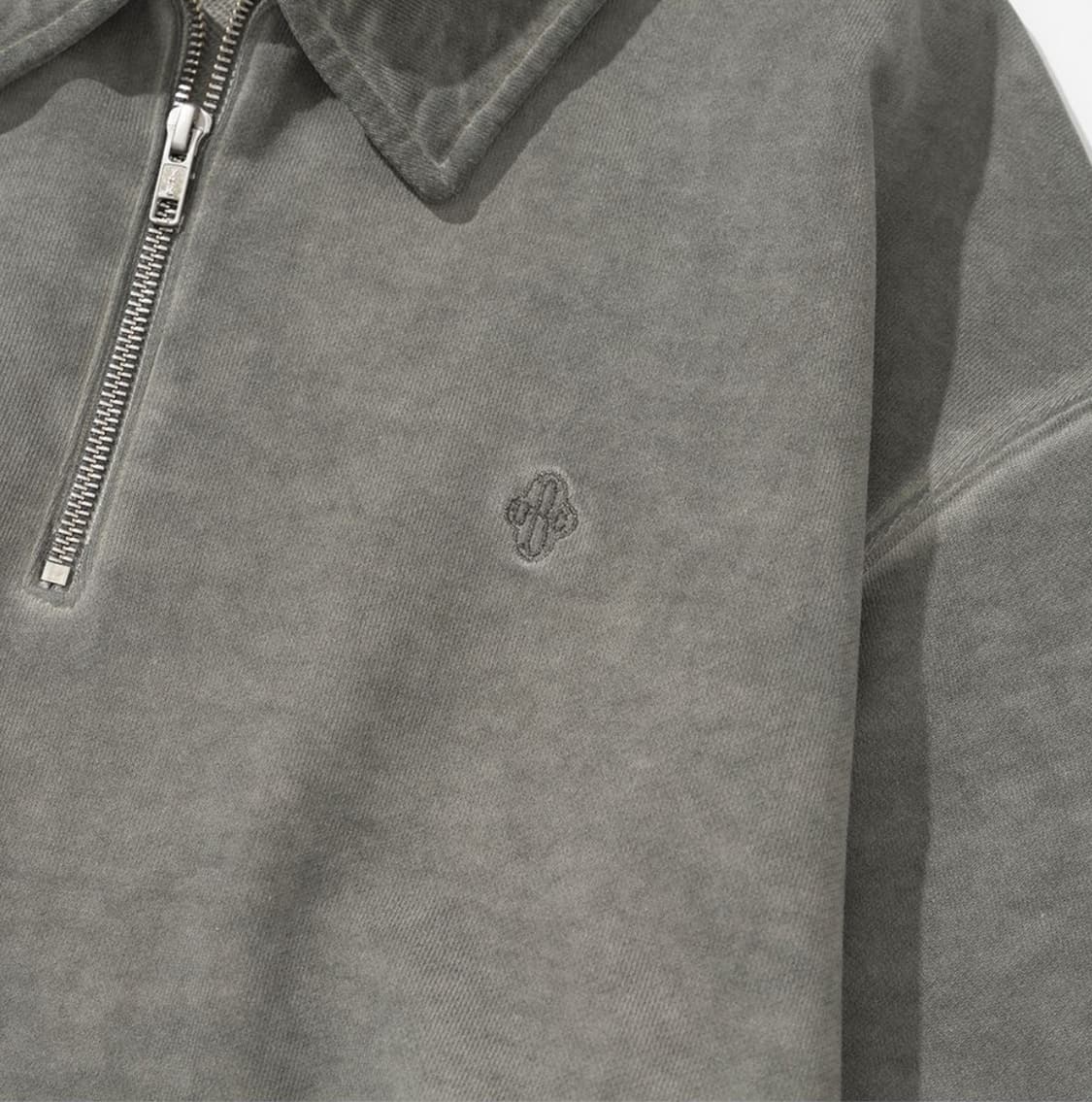 Uniform Bridge 유니폼 브릿지 하프 집업 스웨트셔츠 올리브 상품이미지8