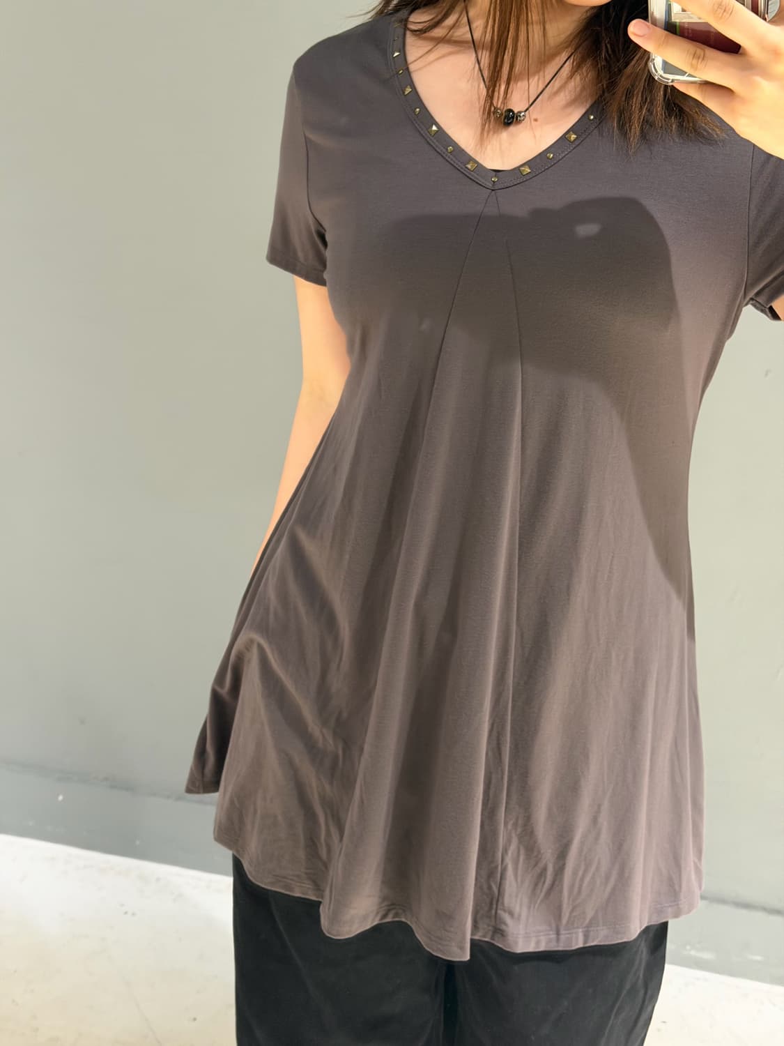 stud line point long top & ops 상품이미지3