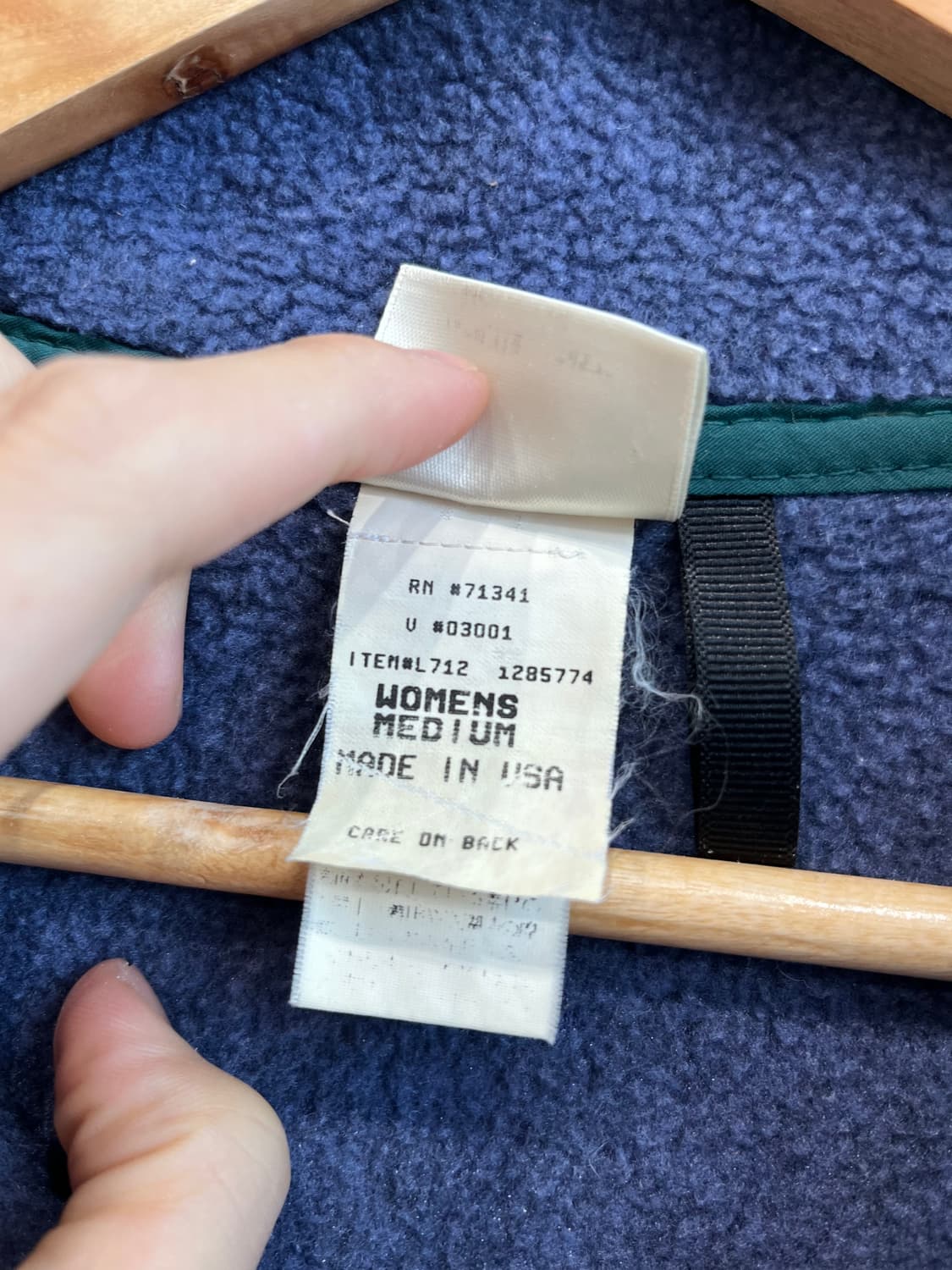 90s 엘엘빈 스냅 풀오버 플리스 Made in USA 상품이미지5