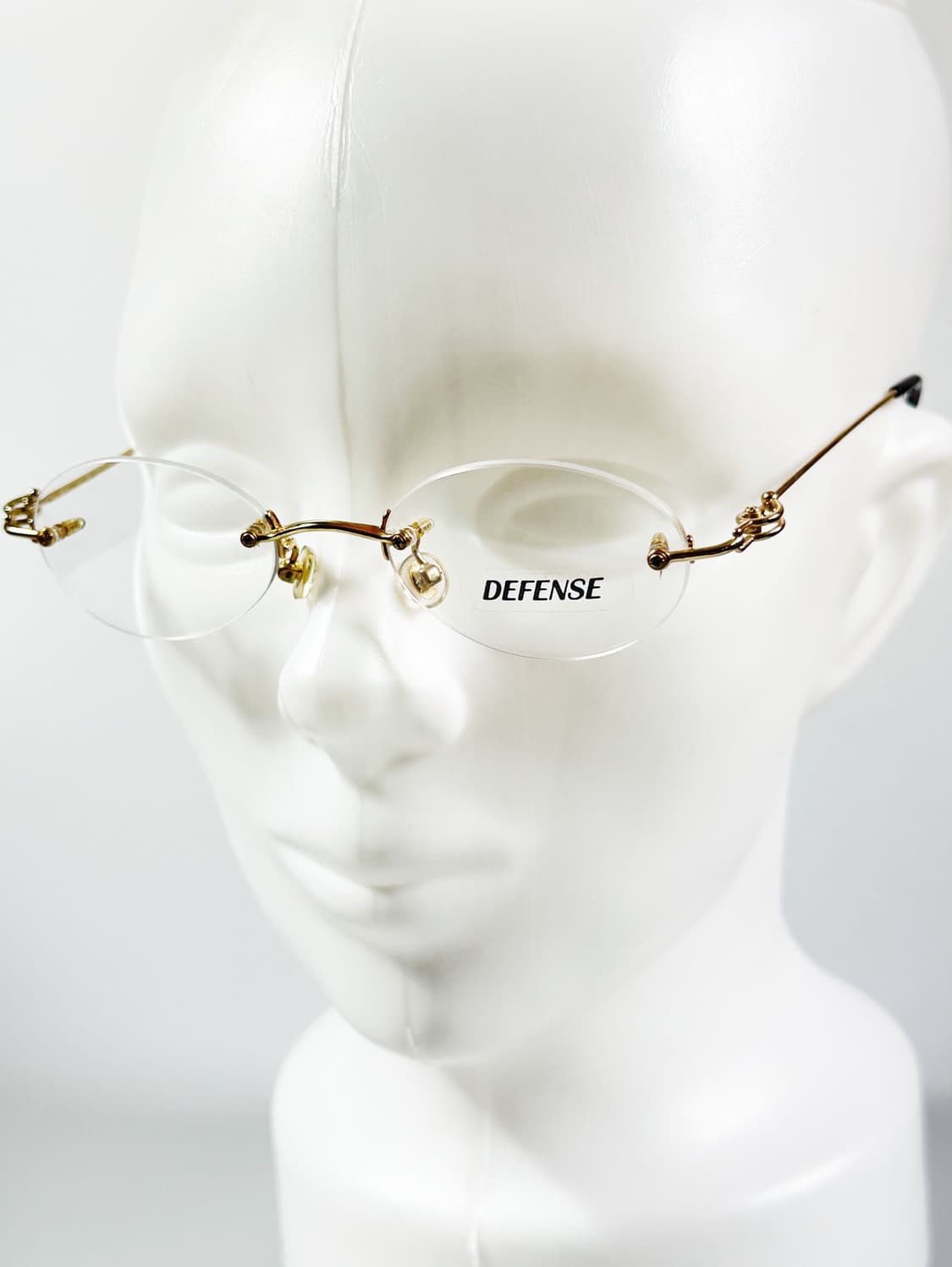 DEFENSE 무테 오벌 골드 메탈 빈티지 안경 상품이미지8