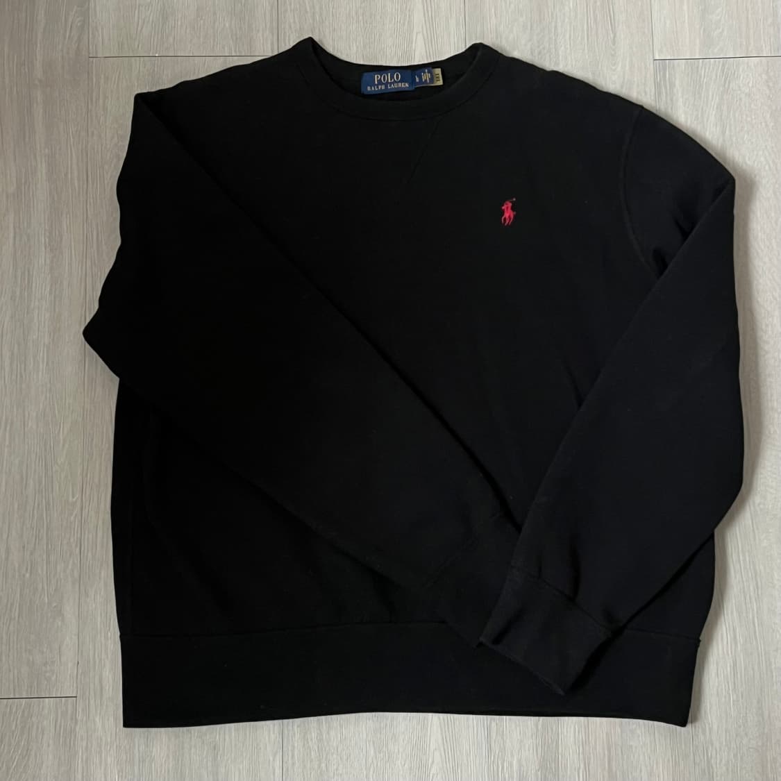 폴로랄프로렌 기모 맨투맨 L 블랙 상품이미지2