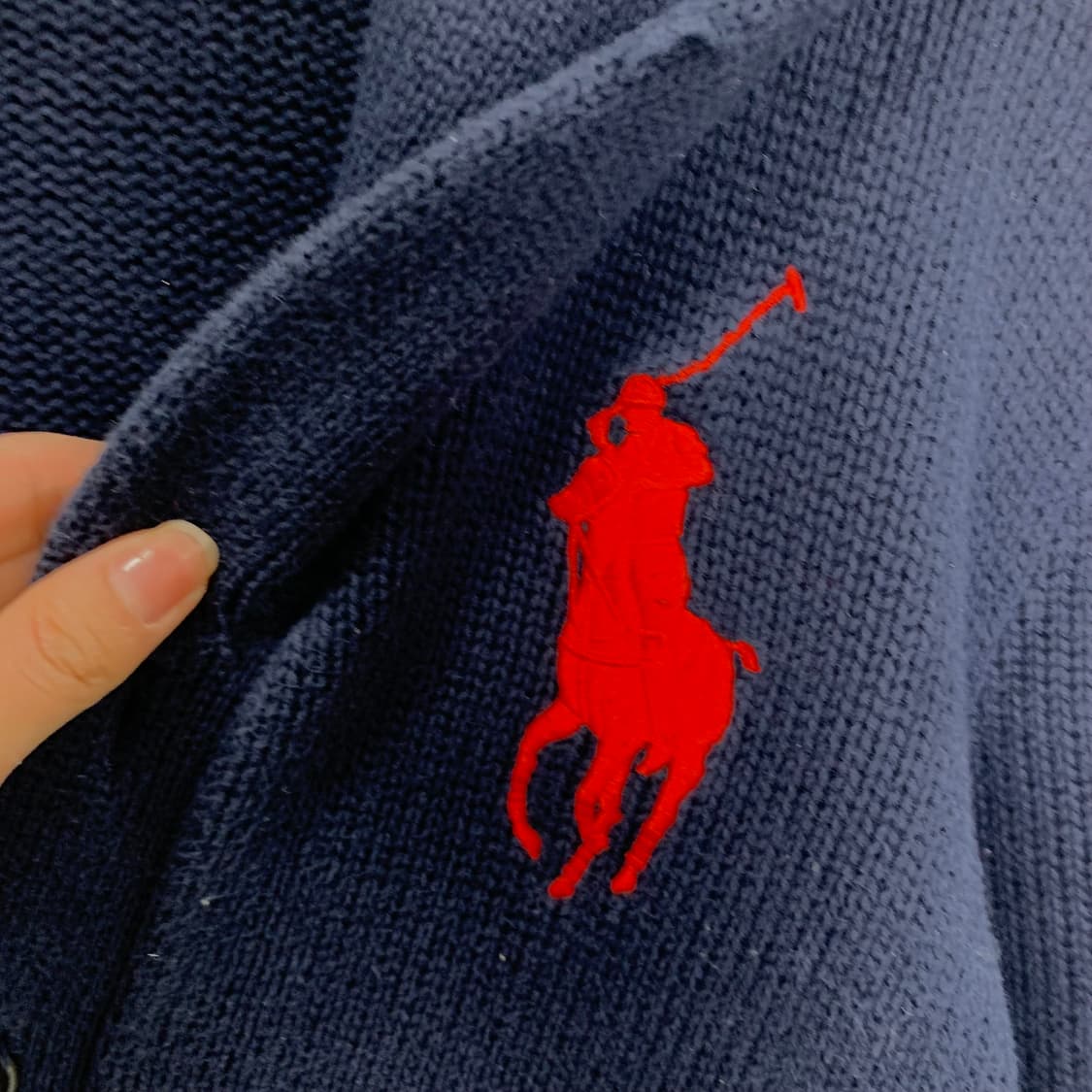 폴로 랄프로렌 빅포니 숄카라 니트 가디건 상품이미지3