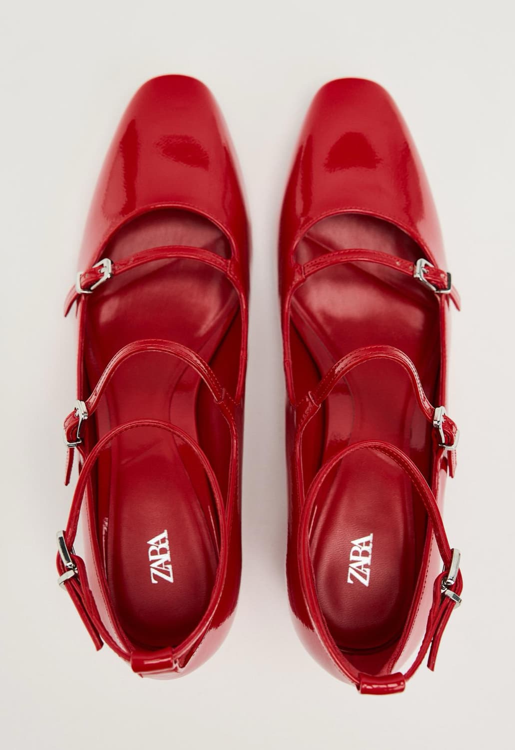 ZARA 자라 레드 메리제인 슈즈 상품이미지5