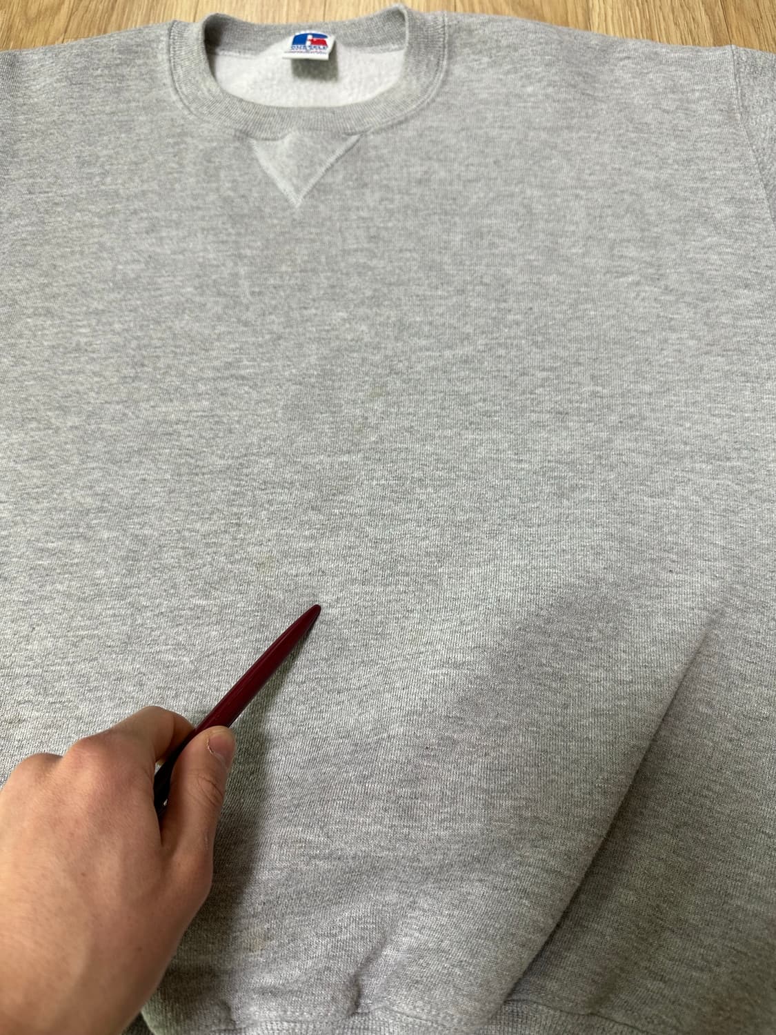 90s 빈티지 러셀 스웻셔츠 그레이 M USA 상품이미지7