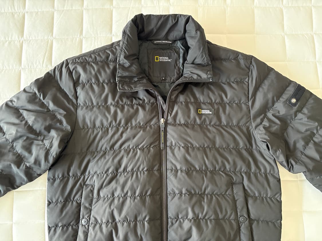 내셔널지오그래픽 남성 덕다운 경량 패딩 블랙 M 상품이미지3