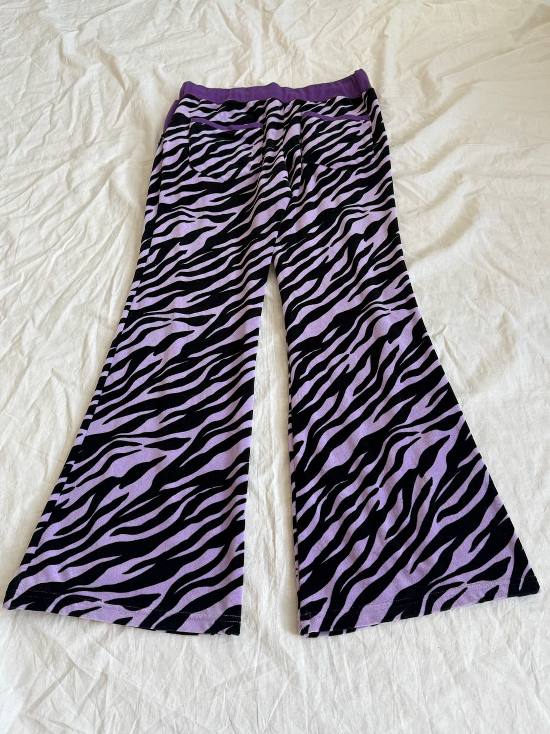 지브라 갸루 부츠컷 팬츠 상품이미지5