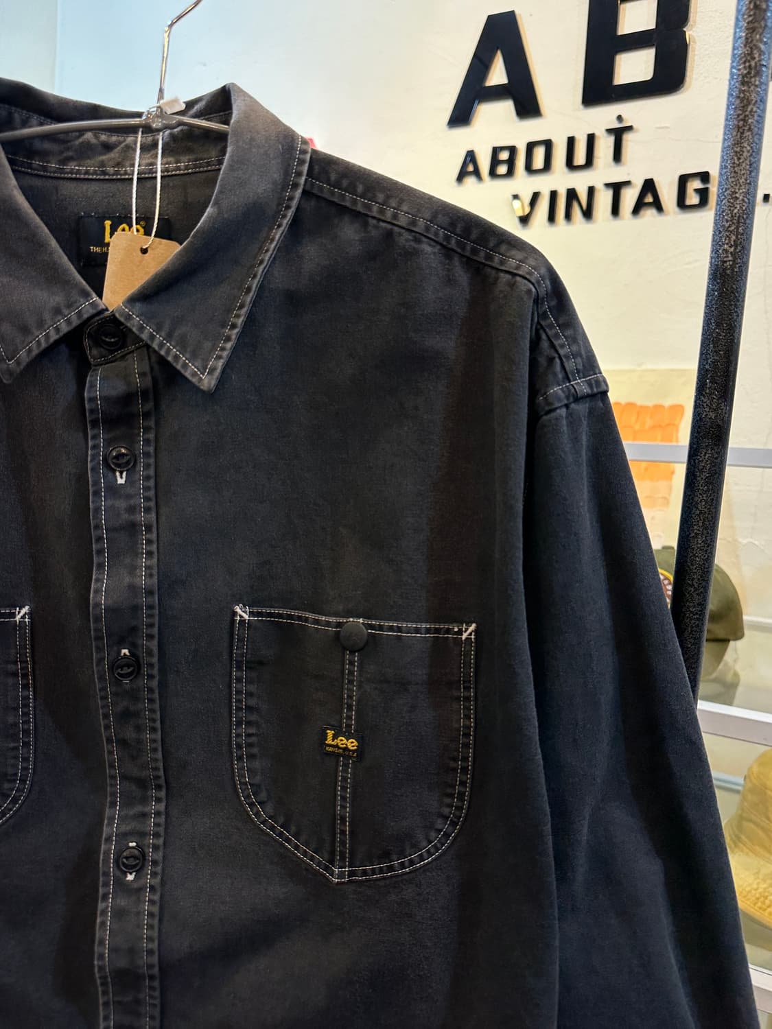 Lee 빈티지 데님 셔츠 블랙 상품이미지2