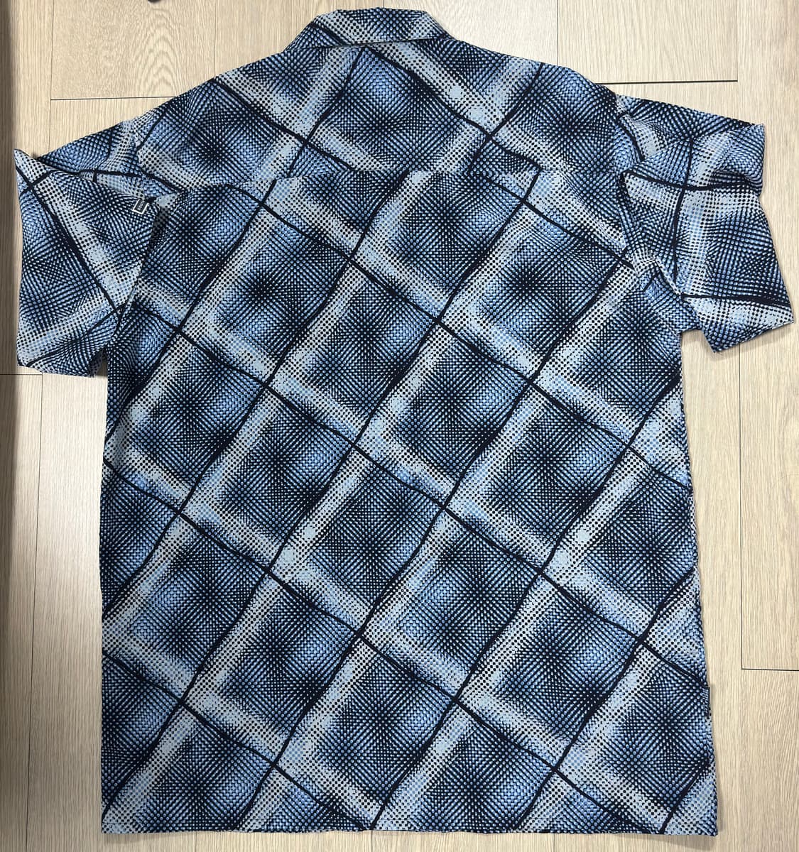 90s 사우스폴 레이온 반팔 셔츠 블루 L 한국제 상품이미지3