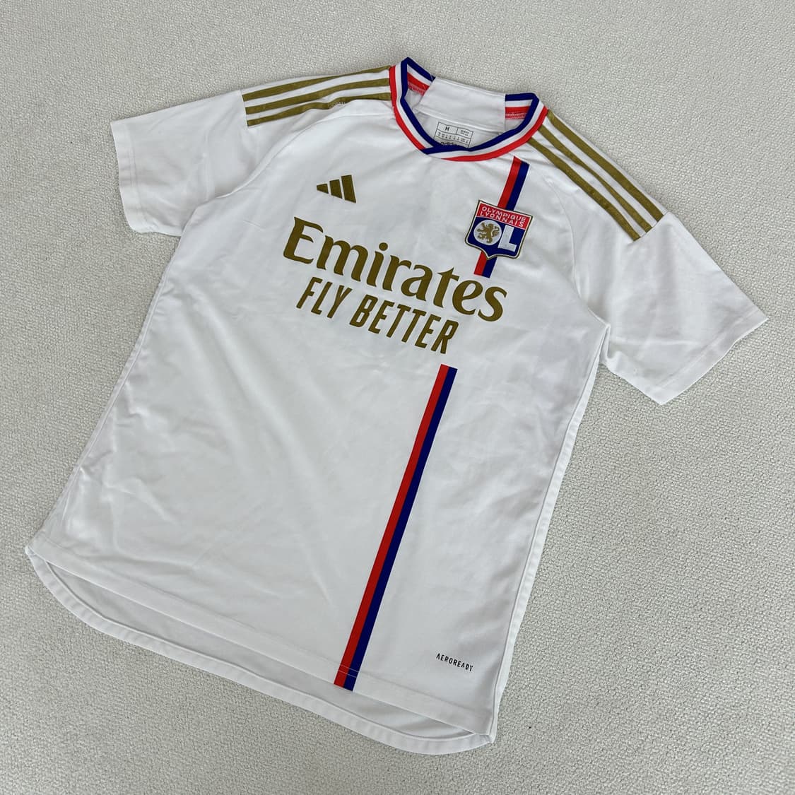 아디다스 올림피크 리옹 홈 유니폼 화이트 m 상품이미지1