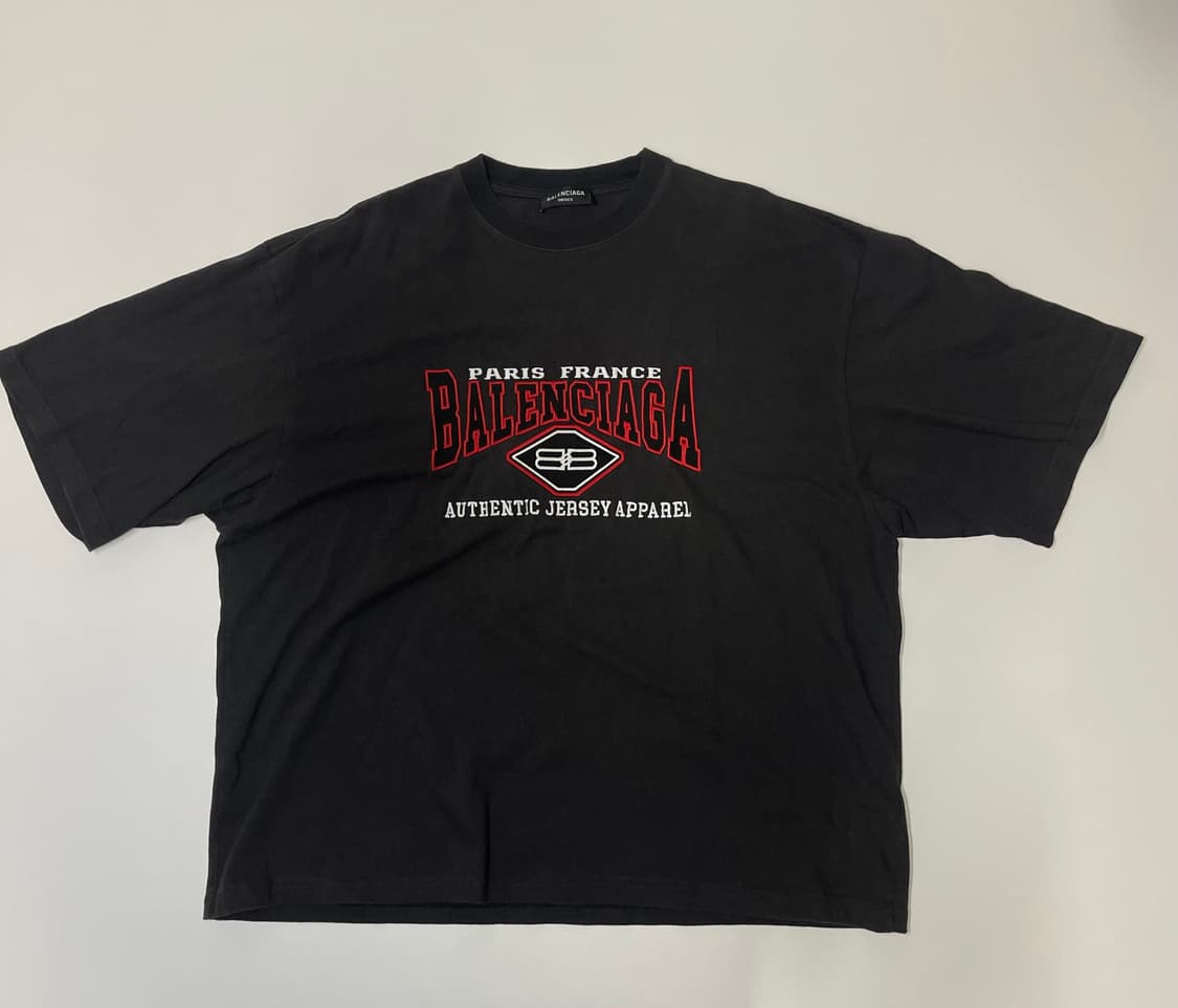 발렌시아가 어센틱 저지 어패럴 반팔티 L 상품이미지2