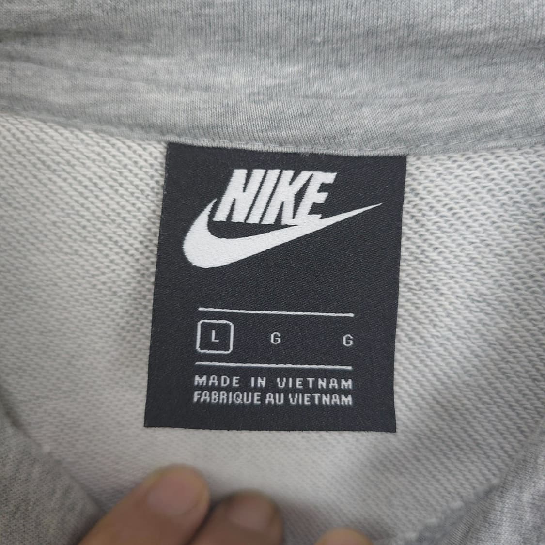 나이키 NIKE 스우시 로고 베이직 후드티 그레이 100 (L) 상품이미지5