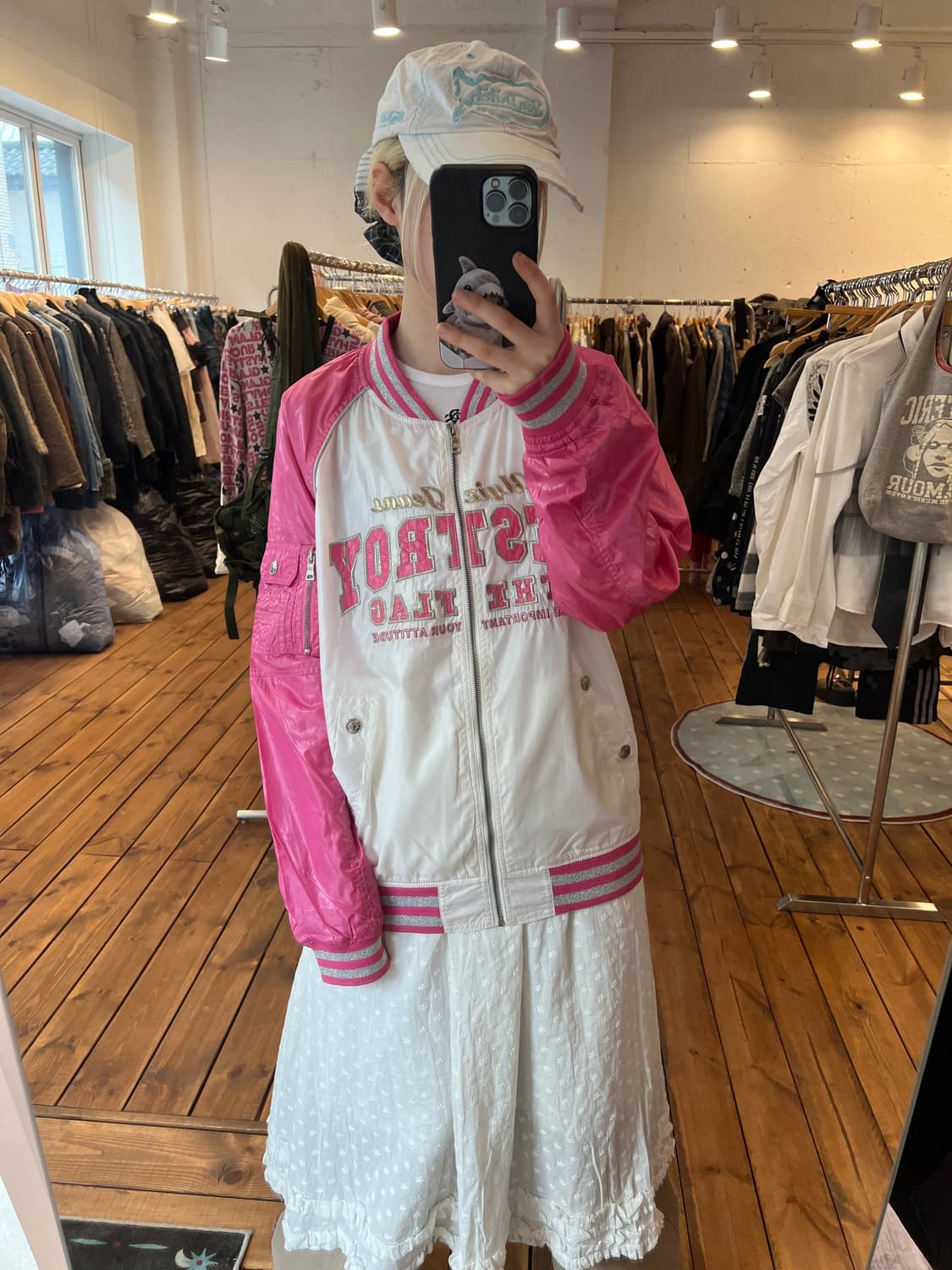 UGIZ 핑크 나일론 집업  상품이미지1